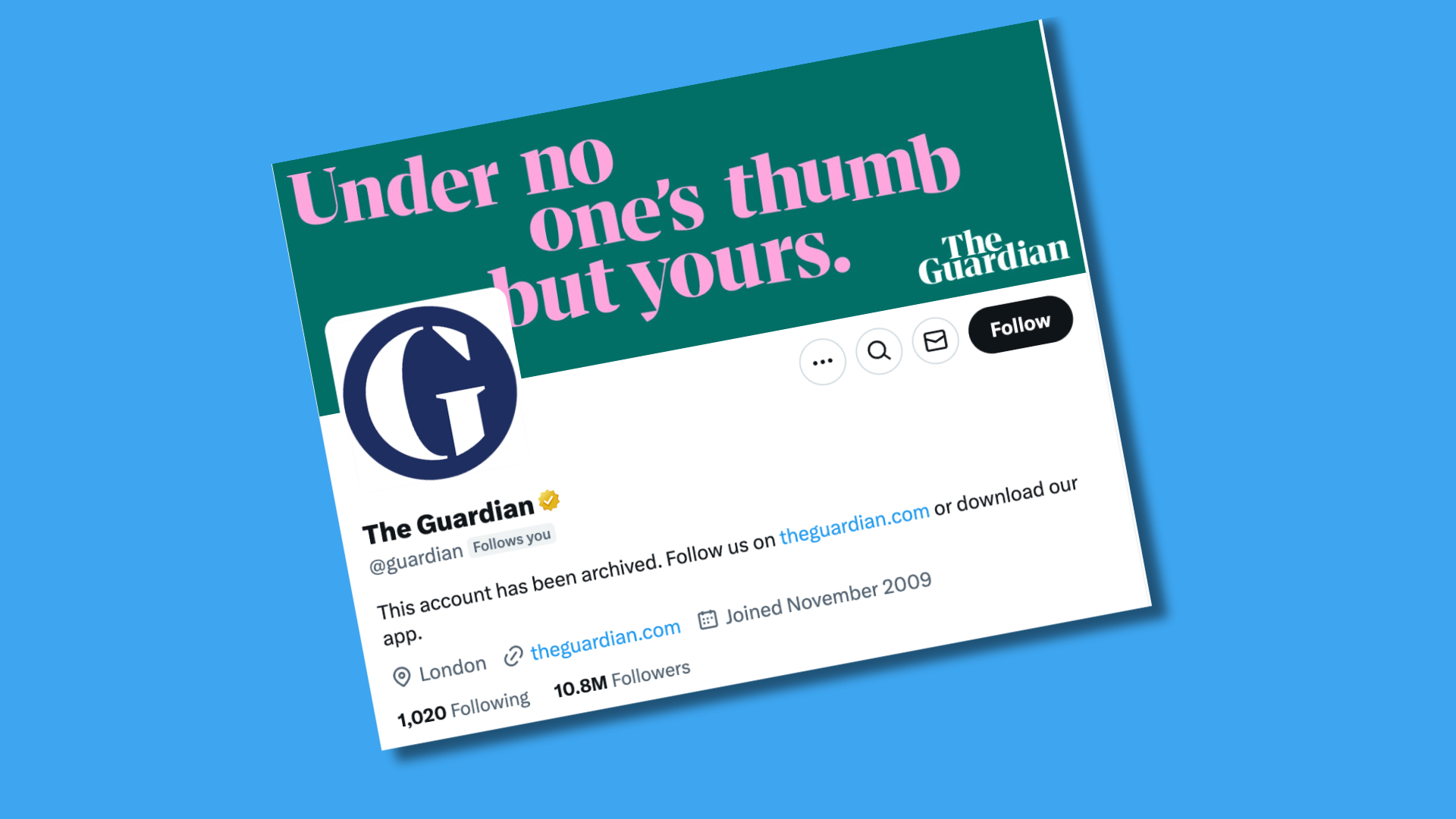 The Guardian won’t post on X anymore — but isn’t deleting its accounts there, at least for now