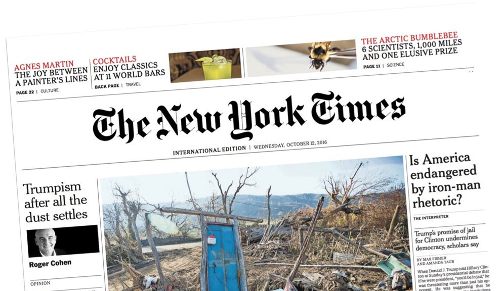 Goodbye, International New York Times; hello, international edition of ...