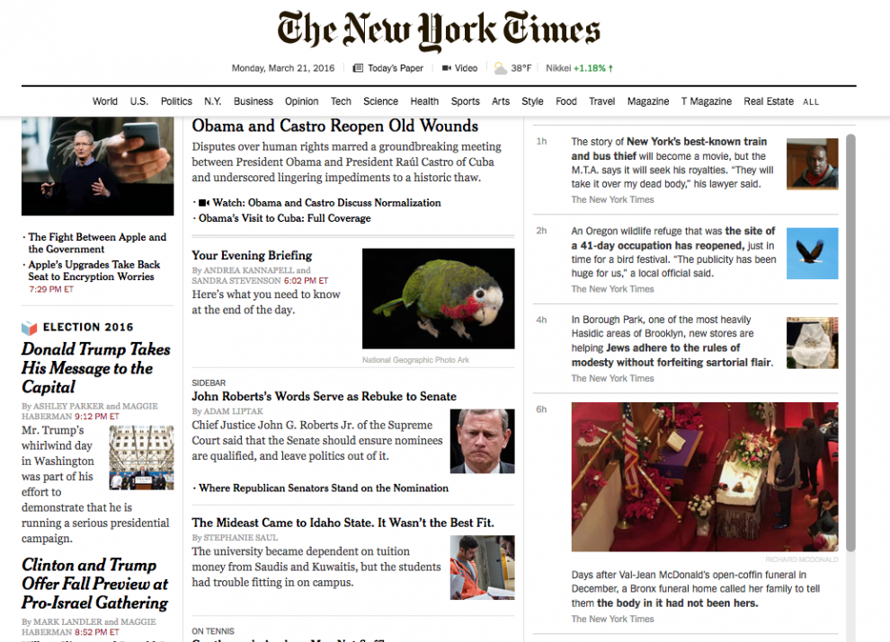 The New York Times is still searching for the best mix of stories to ...